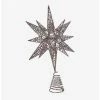 Cheap 🎁 Silver Glitter Wire 3D Star Treetop 🤩 -Collectible Figures Sales Store 12966970 hi