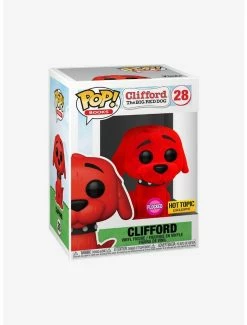 New 🌟 Funko Clifford The Big Red 🐶 Dog Pop! Books Clifford (Flocked) Vinyl Figure Hot Topic Exclusive 😍 -Collectible Figures Sales Store 14065399 av1