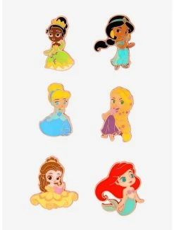 Cheapest 🧨 Loungefly Disney Chibi Princess Blind Box Enamel Pin ⌛