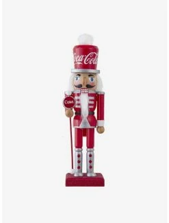 Promo 🥰 Coke Coca-Cola Wooden Nutcracker Figurine 🧨