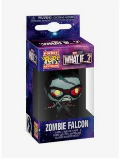 Promo 😀 Funko Marvel What If...? Pocket Pop! Zombie Falcon Vinyl Key Chain ❤️ -Collectible Figures Sales Store 15435882 av1