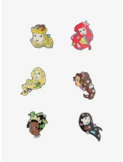 Cheap 👏 Disney Princesses Hair Icons Blind Box Enamel Pin ⌛