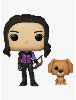 Brand new 🤩 Funko Marvel Hawkeye Pop! Kate Bishop (With Lucky The Pizza 🐕 Dog) Vinyl Bobble-Head ✔️
