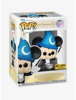 Promo 🎉 Disney Walt Disney World 50th Diamond Collection Pop! PhilharMagic Mickey Mouse Vinyl Figure Hot Topic Exclusive 😉
