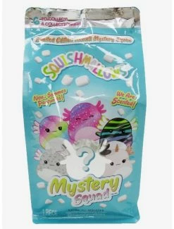 Promo 😉 Squishmallows Mystery Squad Assorted Axolotl Blind Bag Mini Plush 🤩
