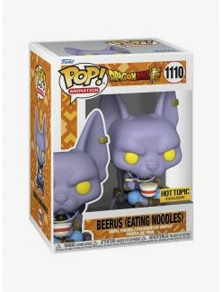 Cheapest 🛒 Funko Dragon Ball Super Pop! Animation Beerus (Eating Noodles) Vinyl Figure Hot Topic Exclusive 🌟 -Collectible Figures Sales Store 16916182 av1