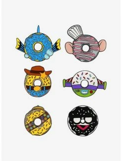 Cheapest 🎉 Loungefly Disney Pixar Donuts Blind Box Enamel Pins 🔥