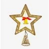 Flash Sale 🎁 Light Gold Star Tree Topper With Bell ❤️ -Collectible Figures Sales Store 17048516 hi