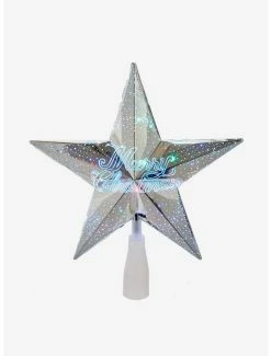Coupon 🔔 Light Merry 🎄 Christmas Silver Star Tree Topper 🎉