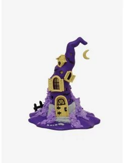 Hot Sale ⭐ Claydough 🧛 Halloween Purple Led Witch Hat Tablepiece 👏
