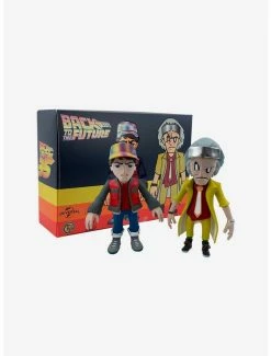 Promo 👏 3DRetro Back to the Future Marty and Doc Vinyl Figure Set 💯