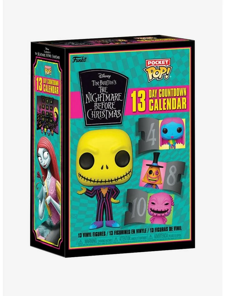 Hot Sale ๐ Funko The Nightmare Before ๐ Christmas Pocket Pop! 13 Day Countdown Calendar (Blacklight) Vinyl Figures ๐ 3 Hot Sale ๐ Funko The Nightmare Before ๐ Christmas Pocket Pop! 13 Day Countdown Calendar (Blacklight) Vinyl Figures ๐