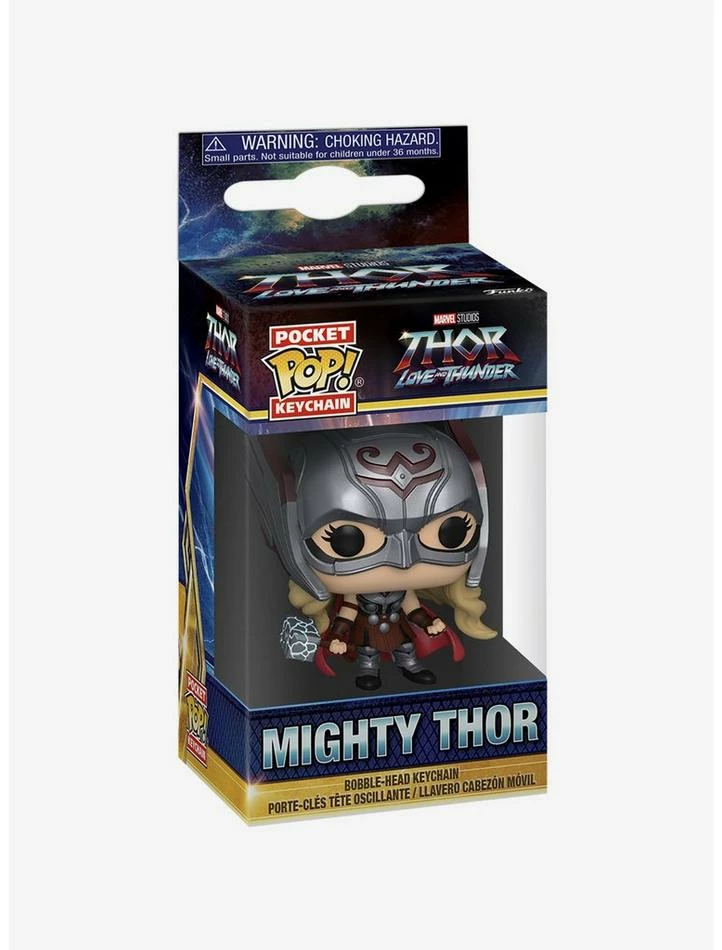 Wholesale ⭐ Funko Marvel Thor: Love And Thunder Pocket Pop! Mighty Thor Vinyl Key Chain 🎉 4 Wholesale ⭐ Funko Marvel Thor: Love And Thunder Pocket Pop! Mighty Thor Vinyl Key Chain 🎉 - Image 2
