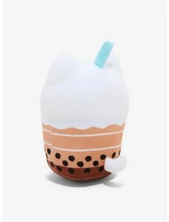 Budget 🌟 Tasty Peach Boba Milk Tea Meowchi Plush Hot Topic Exclusive ✔️ -Collectible Figures Sales Store 17902767 av1