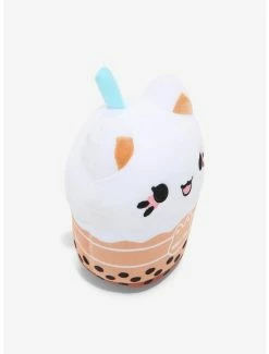 Budget 🌟 Tasty Peach Boba Milk Tea Meowchi Plush Hot Topic Exclusive ✔️ -Collectible Figures Sales Store 17902767 av2