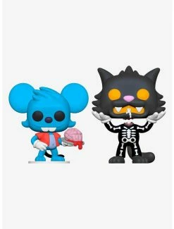Best Sale ✨ Funko The Simpsons 🧛 Halloween Pop! Television Itchy & Scratchy (Skeleton) Vinyl Figure Hot Topic Exclusive ⌛