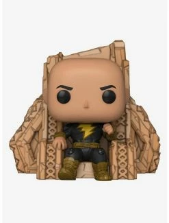 Promo 🎉 Funko DC Comics Black Adam Pop! Deluxe Black Adam On Throne Vinyl Figure 😀