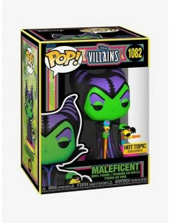 Hot Sale 😀 Disney Villains Pop! Maleficent (Blacklight) Vinyl Figure Hot Topic Exclusive ❤️ -Collectible Figures Sales Store 18373884 av1