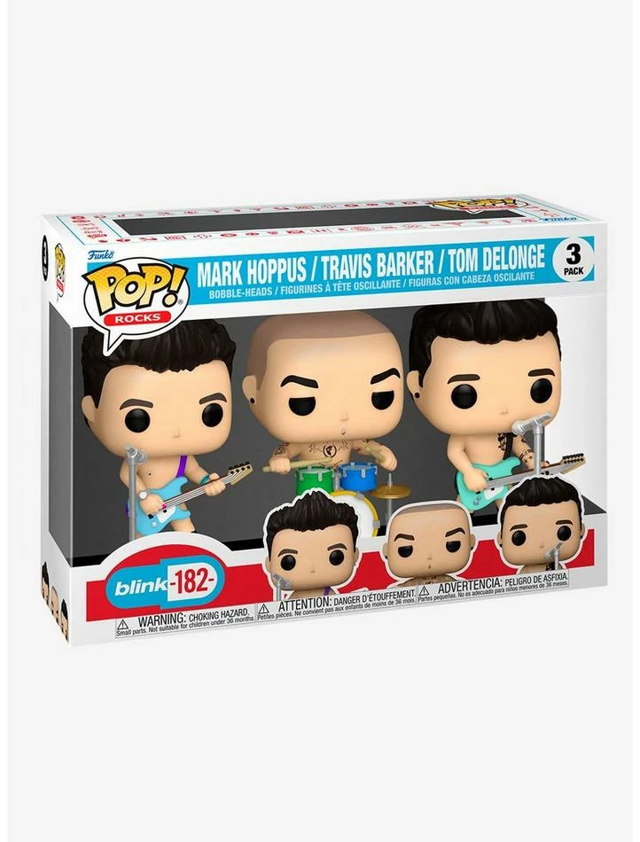 Brand new ๐ Funko Blink-182 Pop! Rocks Mark Hoppus Travis Barker & Tom DeLonge Vinyl Set ๐งจ 4 Brand new ๐ Funko Blink-182 Pop! Rocks Mark Hoppus Travis Barker & Tom DeLonge Vinyl Set ๐งจ - Image 2