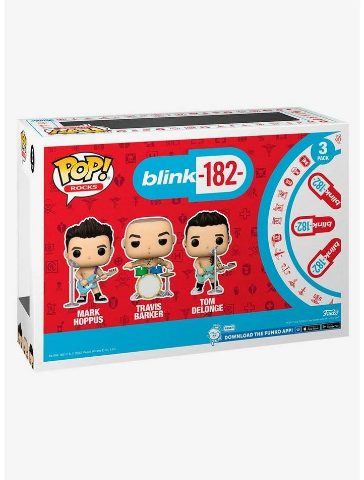Brand new ๐ Funko Blink-182 Pop! Rocks Mark Hoppus Travis Barker & Tom DeLonge Vinyl Set ๐งจ 5 Brand new ๐ Funko Blink-182 Pop! Rocks Mark Hoppus Travis Barker & Tom DeLonge Vinyl Set ๐งจ - Image 3