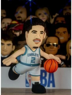 Cheap 😀 NBA Charlotte Hornets Lamelo Ball 10" Bleacher Creatures Plush Figure ⌛ -Collectible Figures Sales Store 18705335 av3