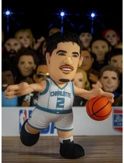 Cheap 😀 NBA Charlotte Hornets Lamelo Ball 10" Bleacher Creatures Plush Figure ⌛ -Collectible Figures Sales Store 18705335 av5