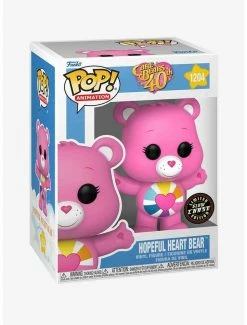 Deals 👏 Funko Care Bears 40th Pop! Animation Hopeful Heart Bear Vinyl Figure 😉 -Collectible Figures Sales Store 19149233 av2