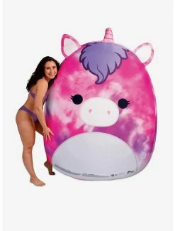 Hot Sale 💯 Squishmallows Lola The Unicorn Fabric Covered Pool Float 😉