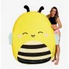 Best Pirce 🎁 Squishmallows Sunny The Bee Fabric Covered Pool Float ❤️ -Collectible Figures Sales Store 19370632 hi