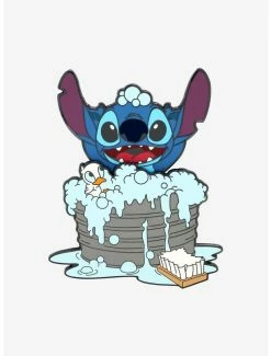 Outlet 👍 Loungefly Disney Lilo & Stitch Stitch Bath Tub Slider Enamel Pin 2022 HT Expo Exclusive 😍
