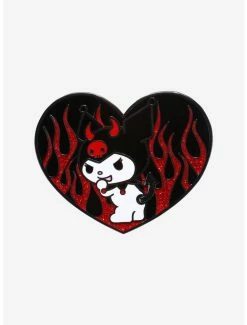 Top 10 🎉 Loungefly Sanrio Kuromi Devil Heart Moving Enamel Pin 2022 HT Expo Exclusive 😀