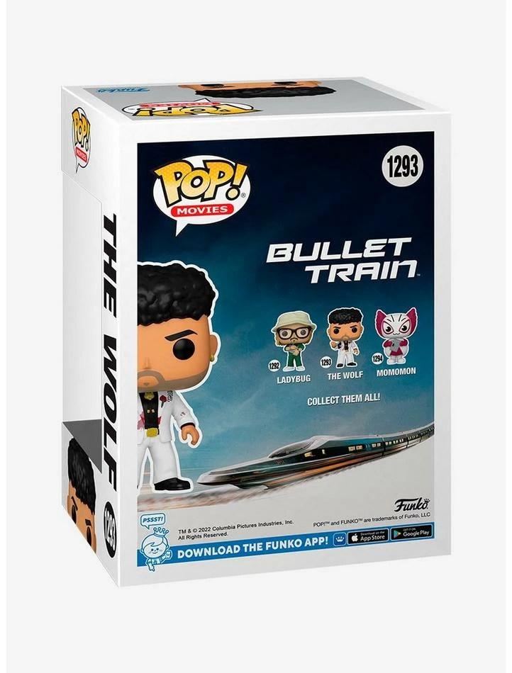 New โ๏ธ Funko Bullet Train Pop! Movies The Wolf Vinyl Figure ๐ 5 New โ๏ธ Funko Bullet Train Pop! Movies The Wolf Vinyl Figure ๐ - Image 3