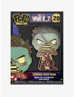 Best Pirce 💯 Funko Marvel What If...? Zombie Iron Man Pop! Enamel Pin ⌛ -Collectible Figures Sales Store 19426619 av1