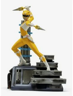 Discount ⭐ Power Rangers Yellow Ranger Battle Diorama Series Art Scale 1/10 😀