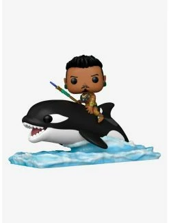 Hot Sale 😀 Funko Marvel Black Panther: Wakanda Forever Pop! Rides Namor With Orca Vinyl Bobble-Head 😍