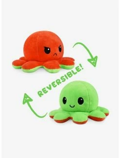 Coupon 🥰 Tee Turtle Octopus Green & Orange Reversible Plush 🔔