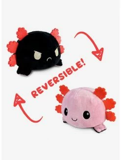 Promo 🔥 Tee Turtle Axolotl Pink & Black Reversible Plush 🌟