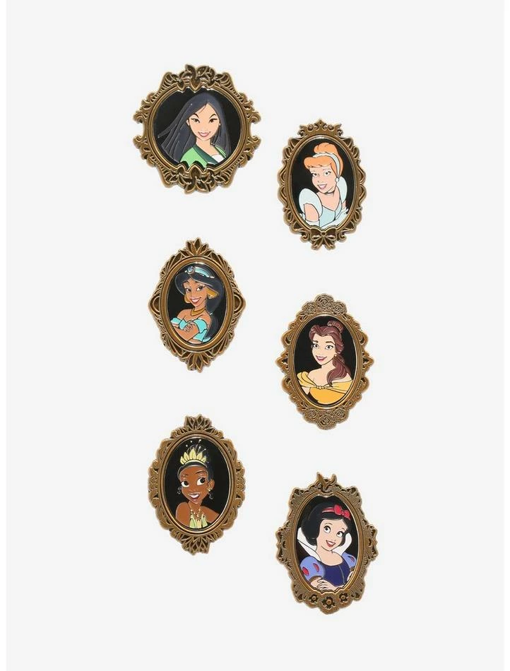 Cheap ⭐ Disney Princess Gold Portrait Blind Box Enamel Pin ⭐ 3 Cheap ⭐ Disney Princess Gold Portrait Blind Box Enamel Pin ⭐