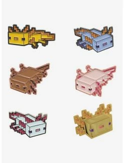 Buy 💯 Minecraft Axolotl Blind Box Enamel Pin 🛒