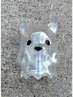 Deals 😉 Jumbo Ghost Bear Head Clear Vinyl Figure 🎁