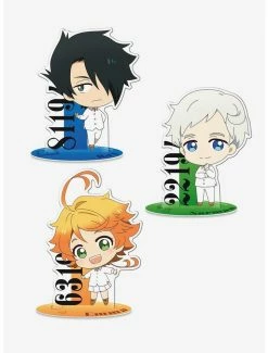 Flash Sale ❤️ The Promised Neverland Chibi Emma Norman Ray Figure Bundle 🌟