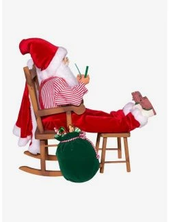 Outlet 👍 Kurt Adler Kringle Klaus Sitting in Chair Figure 😍 -Collectible Figures Sales Store 20119913 av3