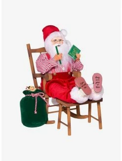 Outlet 👍 Kurt Adler Kringle Klaus Sitting in Chair Figure 😍 -Collectible Figures Sales Store 20119913 av4