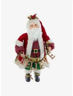 Outlet 🔔 Kurt Adler Kringle Klaus with "Believe" Garland Figure ✔️