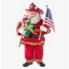Best Pirce 🔔 Kurt Adler Fabriche Fireman Santa with American Flag Figure 😍 -Collectible Figures Sales Store 20119963 hi