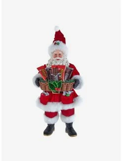 Wholesale 💯 Kurt Adler Hershey Santa with Basket Figure 😍