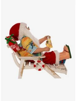 Coupon 🔥 Kurt Adler Santa Beach Chair Figure ❤️ -Collectible Figures Sales Store 20120019 av2