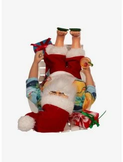 Coupon 🔥 Kurt Adler Santa Beach Chair Figure ❤️ -Collectible Figures Sales Store 20120019 av5