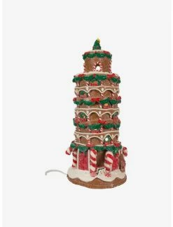 Brand new 🤩 Kurt Adler Leaning Tower of Pisa Gingerbread House Figure 🤩 -Collectible Figures Sales Store 20120025 av1