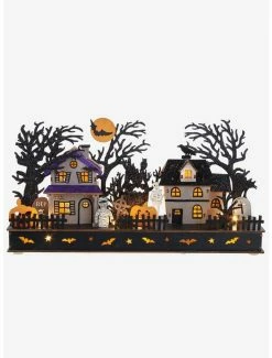 Best Pirce 😉 Kurt Adler Light Up Musical 💀 Halloween Village Figure 💯